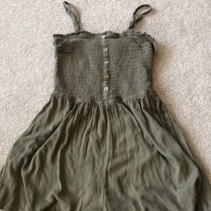 olive green romper